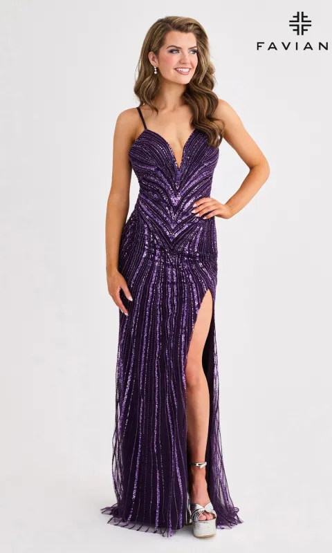 Long Prom Dress: Faviana 11412 sold by PromGirl