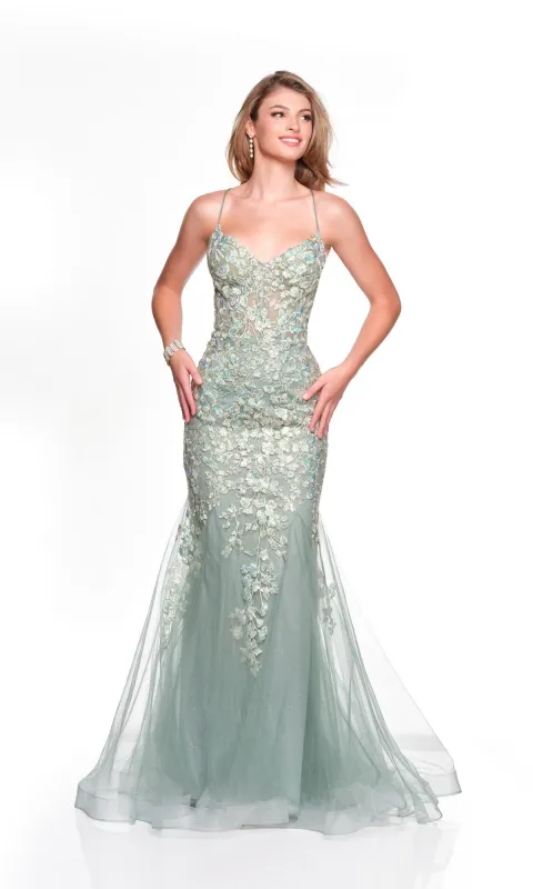 Long Prom Dress: Dave and Johnny 12924 sold by PromGirl