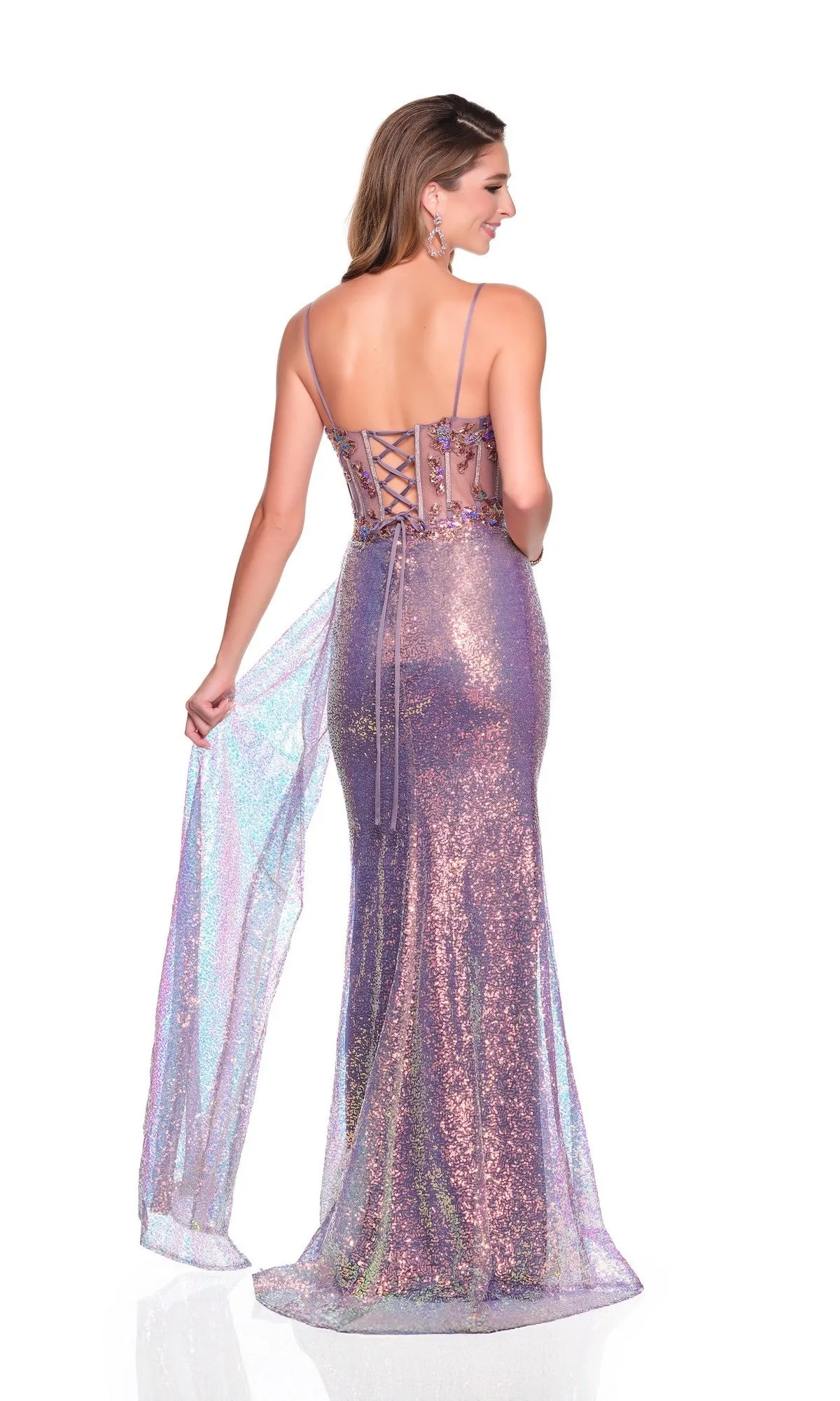 Long Prom Dress: Dave and Johnny 12841 sold by PromGirl product image thumbnail 2