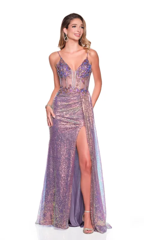 Long Prom Dress: Dave and Johnny 12841 sold by PromGirl