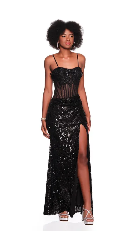 Long Prom Dress: Dave and Johnny 12855 sold by PromGirl