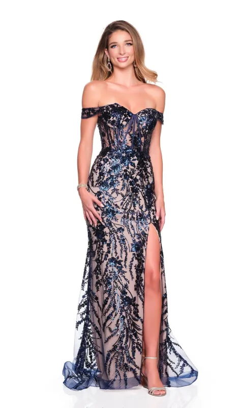 Long Prom Dress: Dave and Johnny 12854 sold by PromGirl