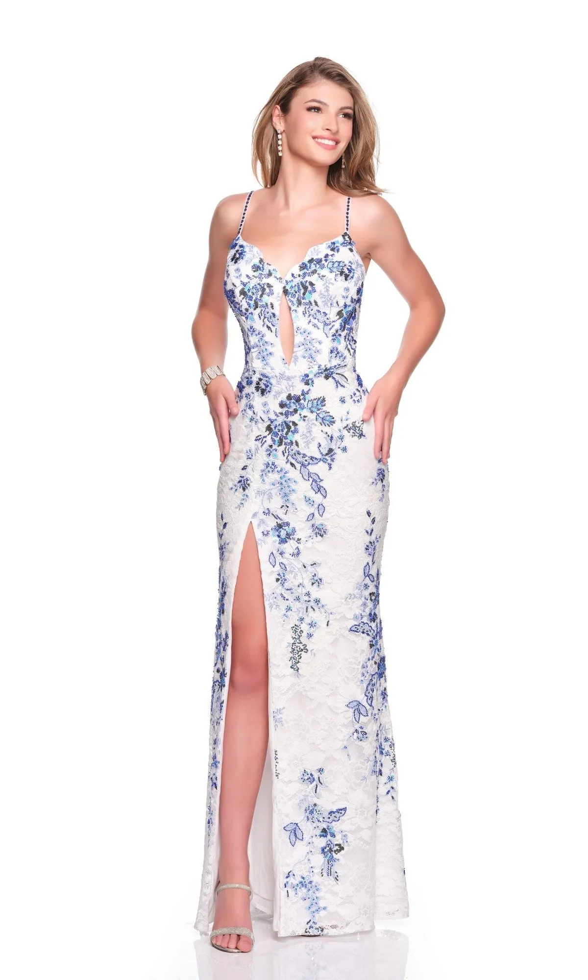Long Prom Dress: Dave and Johnny 12877 sold by PromGirl