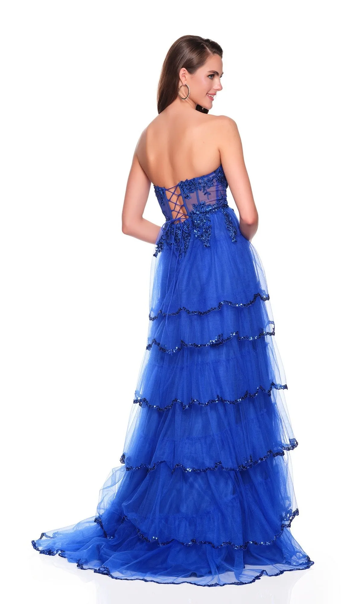 Long Prom Dress: Dave and Johnny 12871 sold by PromGirl product image thumbnail 2