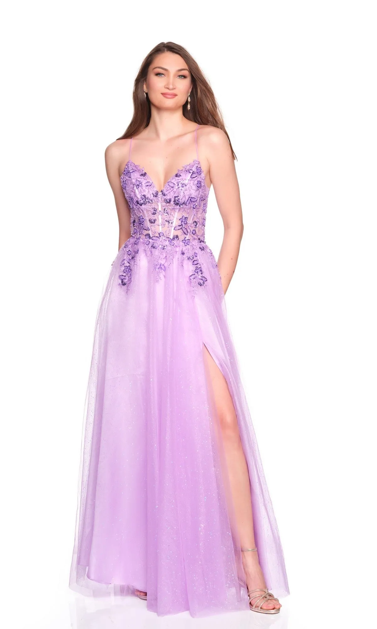 Long Prom Dress: Dave and Johnny 12883 sold by PromGirl