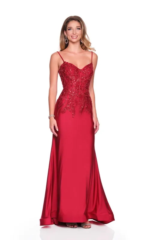 Long Prom Dress: Dave and Johnny 12881 sold by PromGirl