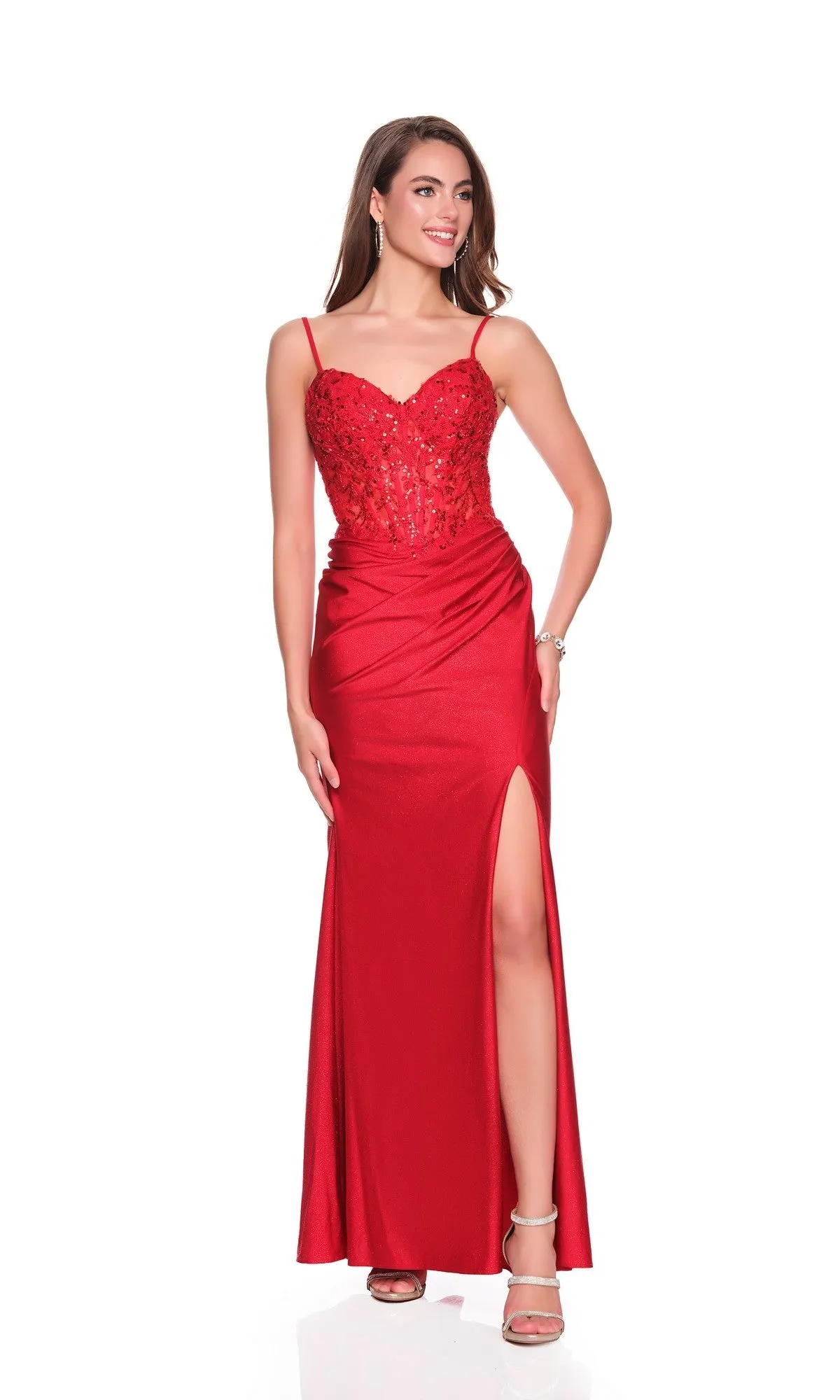 Long Prom Dress: Dave and Johnny 12880 sold by PromGirl