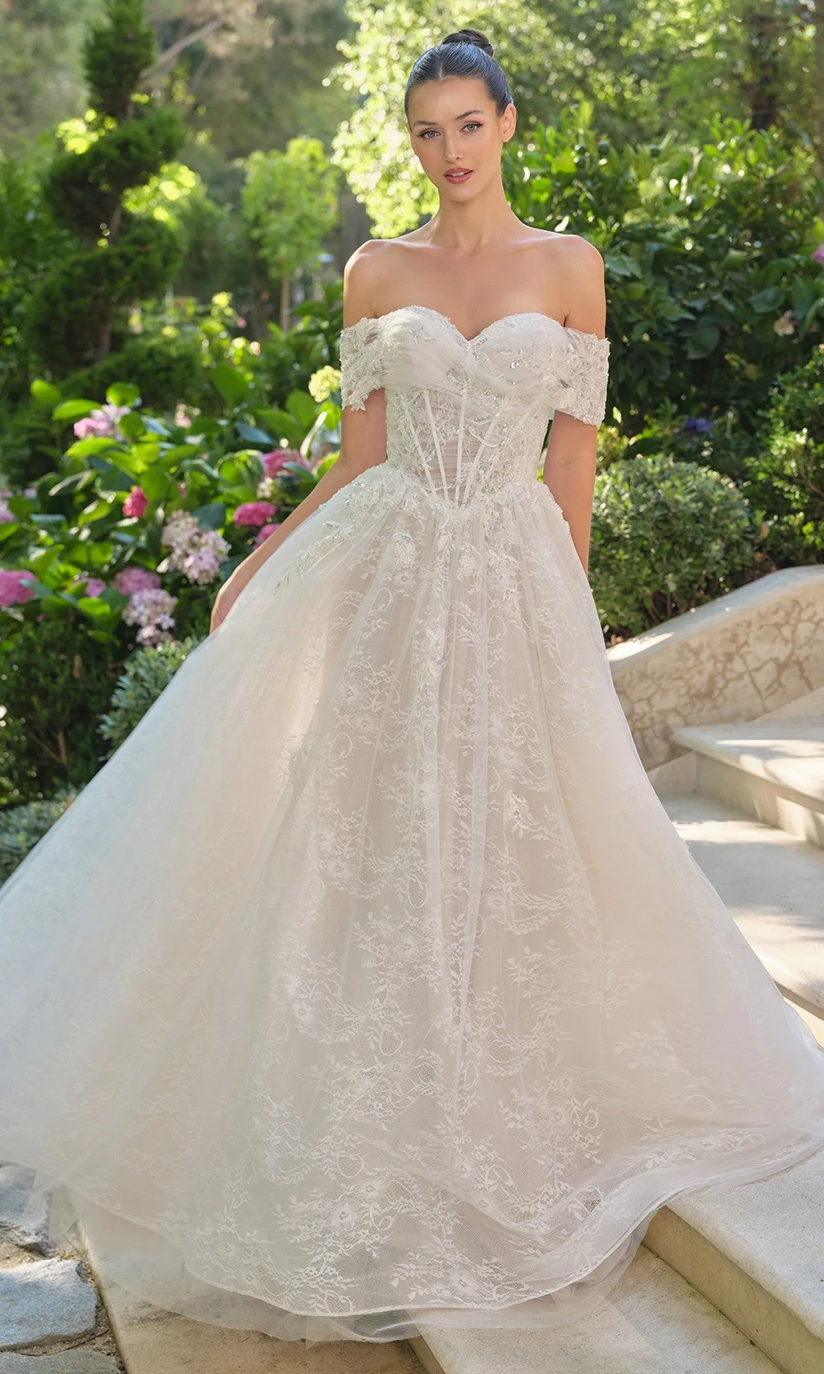 Long Wedding Dress: Andrea and Leo WL090 sold by PromGirl