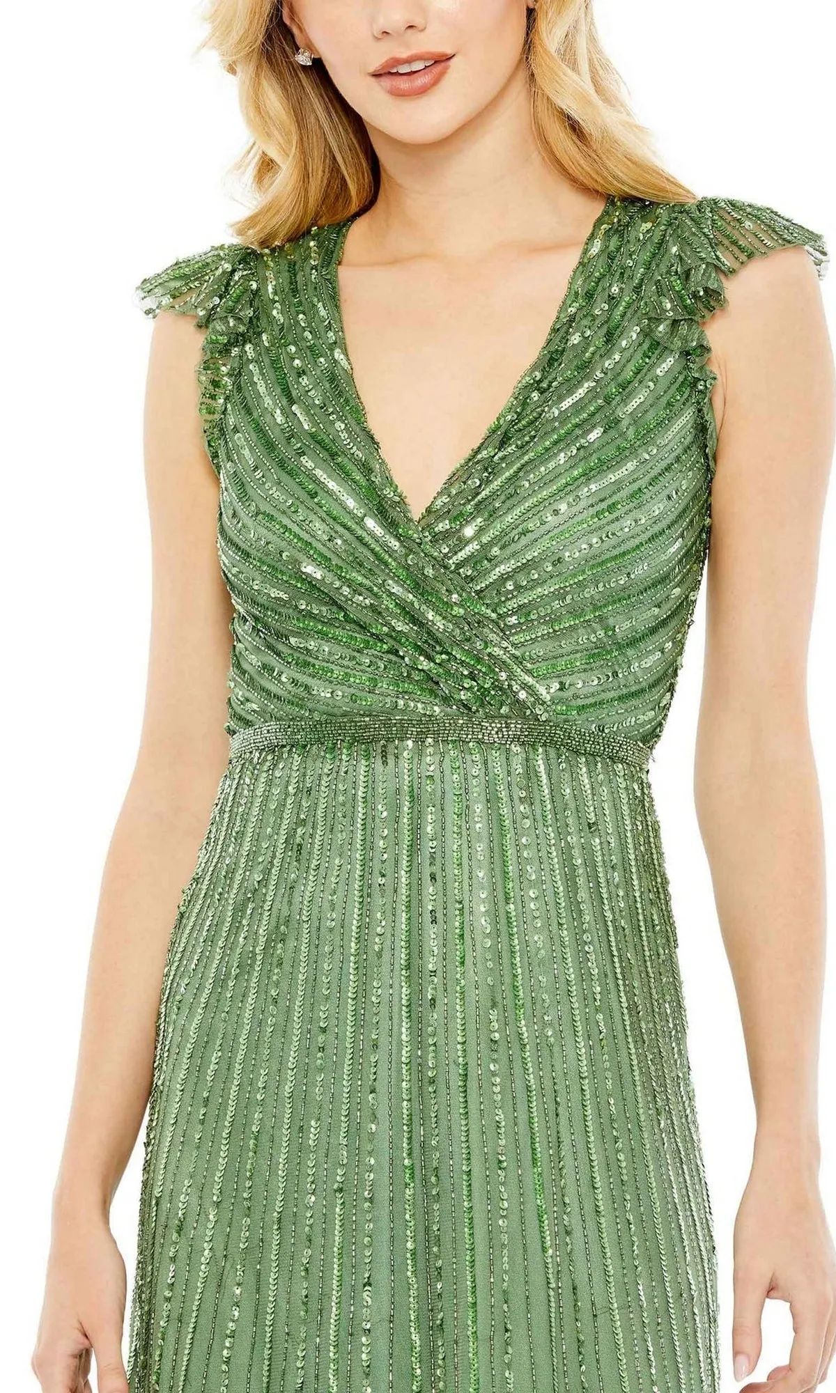 Cap-Sleeve Midi Party Dress: Mac Duggal 5585 sold by PromGirl product image thumbnail 4