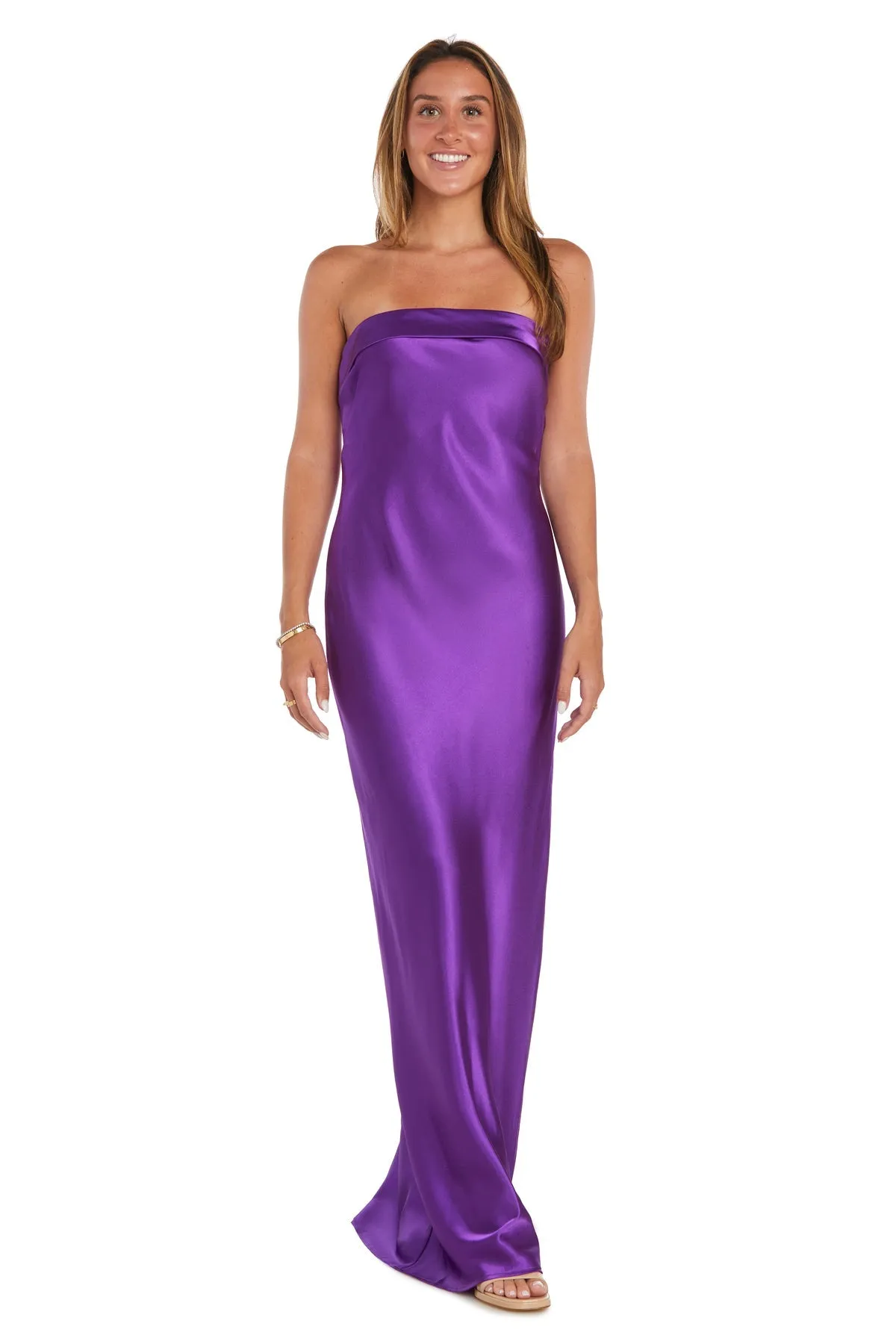 Long Simple Satin Prom Dress: Morgan 10219 sold by PromGirl