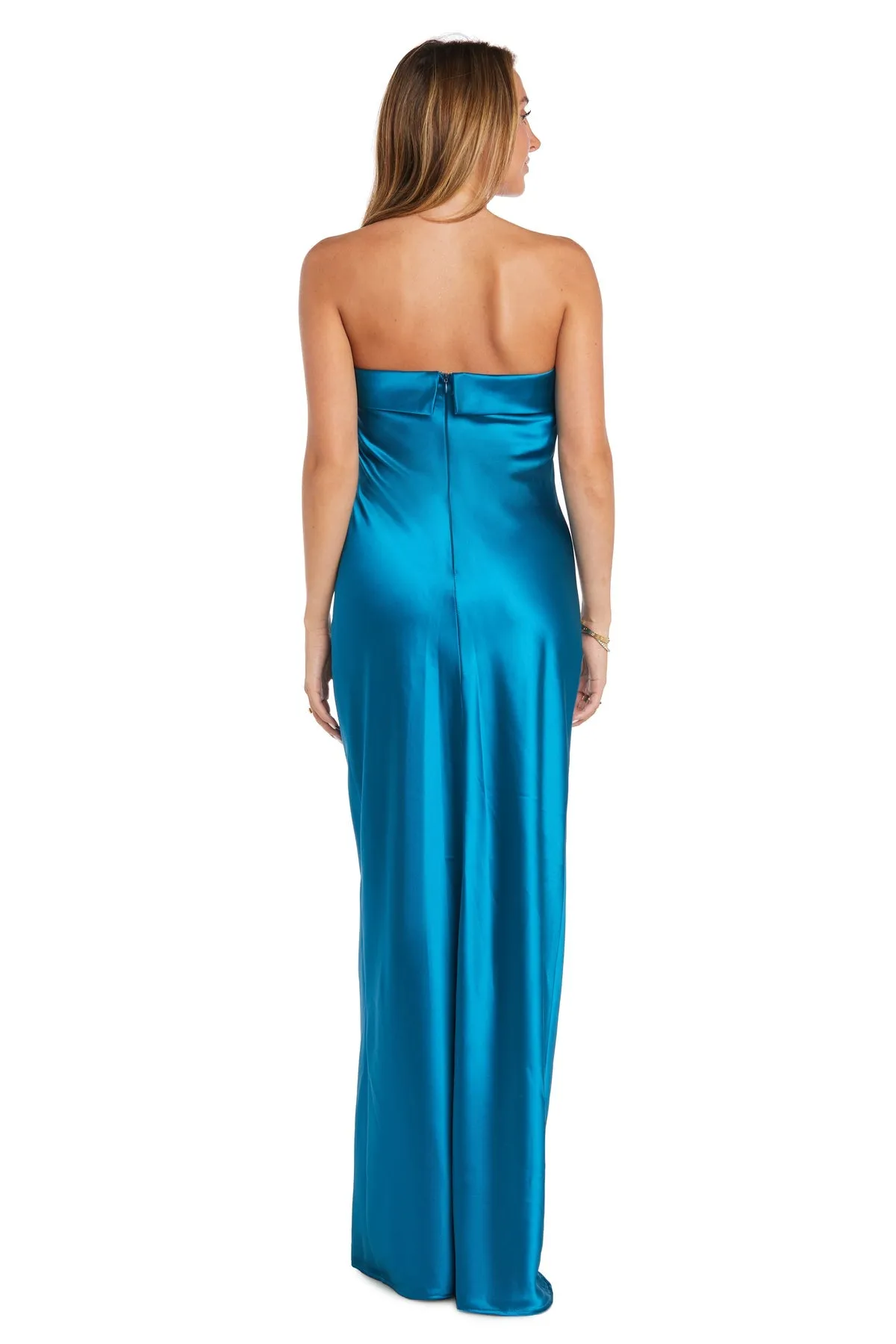 Long Simple Satin Prom Dress: Morgan 10219 sold by PromGirl product image thumbnail 5