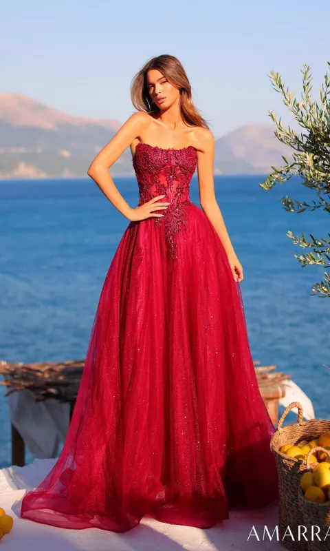 Long Prom Dress: Amarra 89486 sold by PromGirl