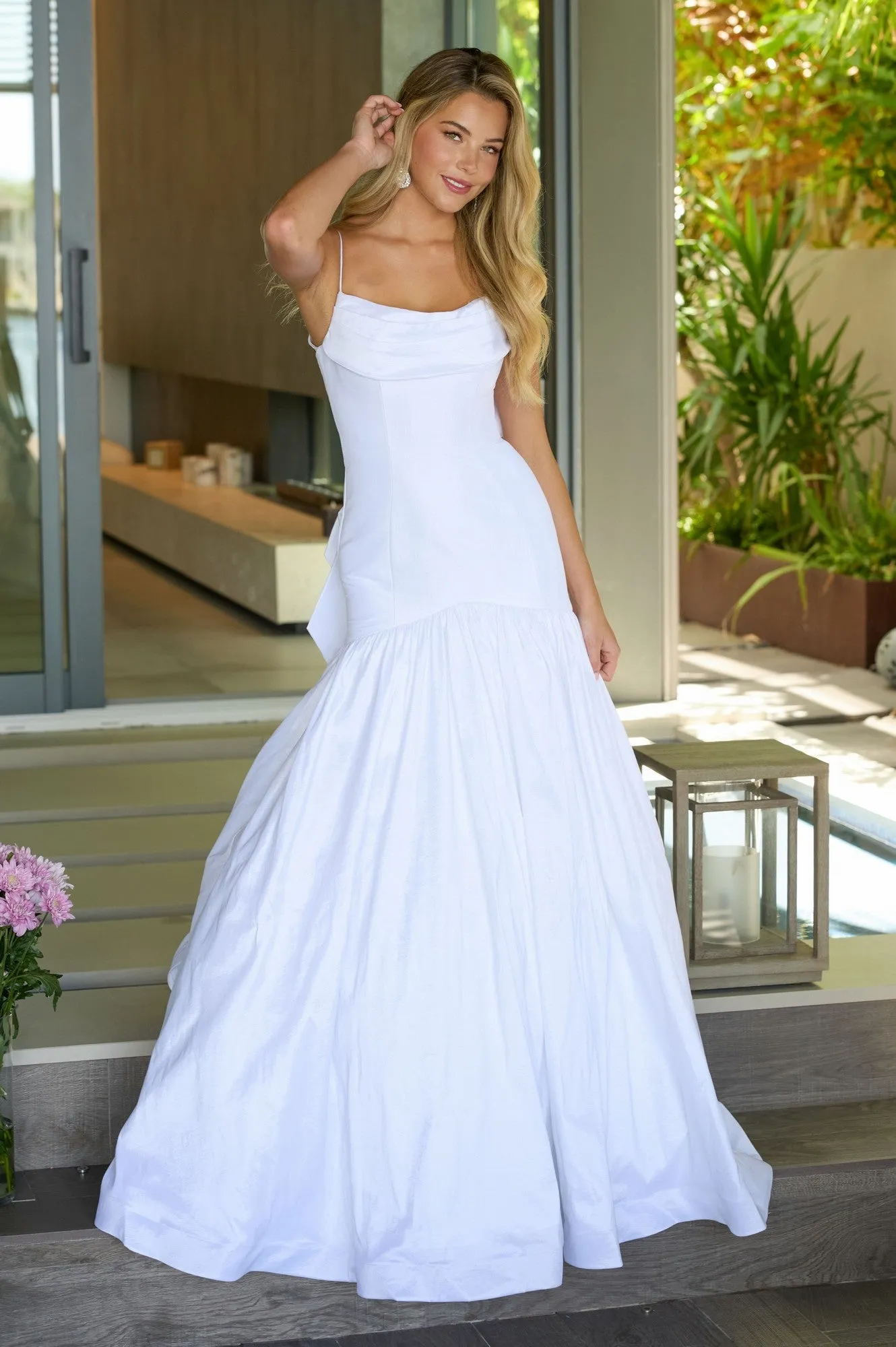 Drop-Waist Mermaid Prom Gown: Ava Presley 26422 sold by PromGirl product image thumbnail 4