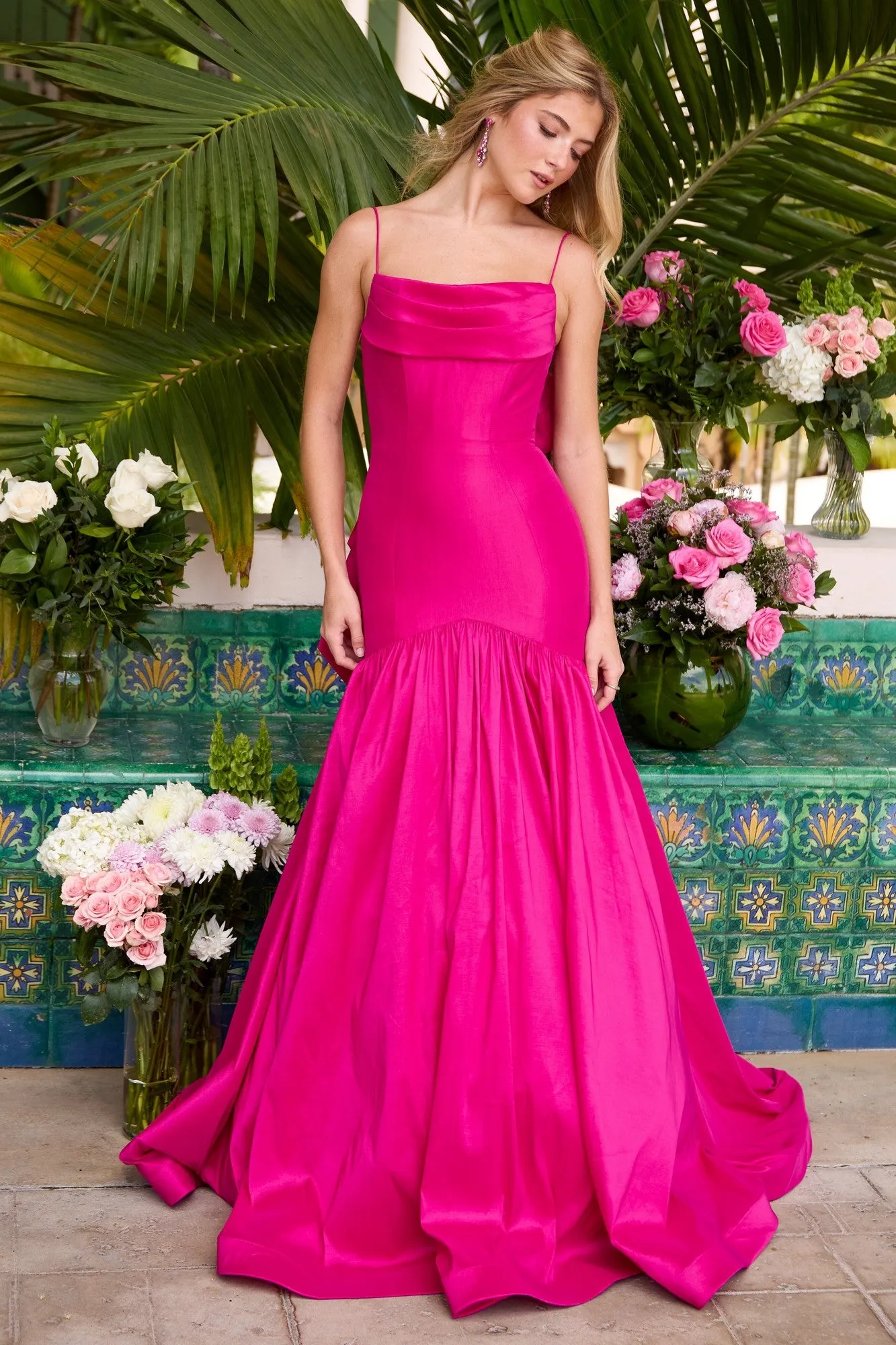 Drop-Waist Mermaid Prom Gown: Ava Presley 26422 sold by PromGirl product image thumbnail 5