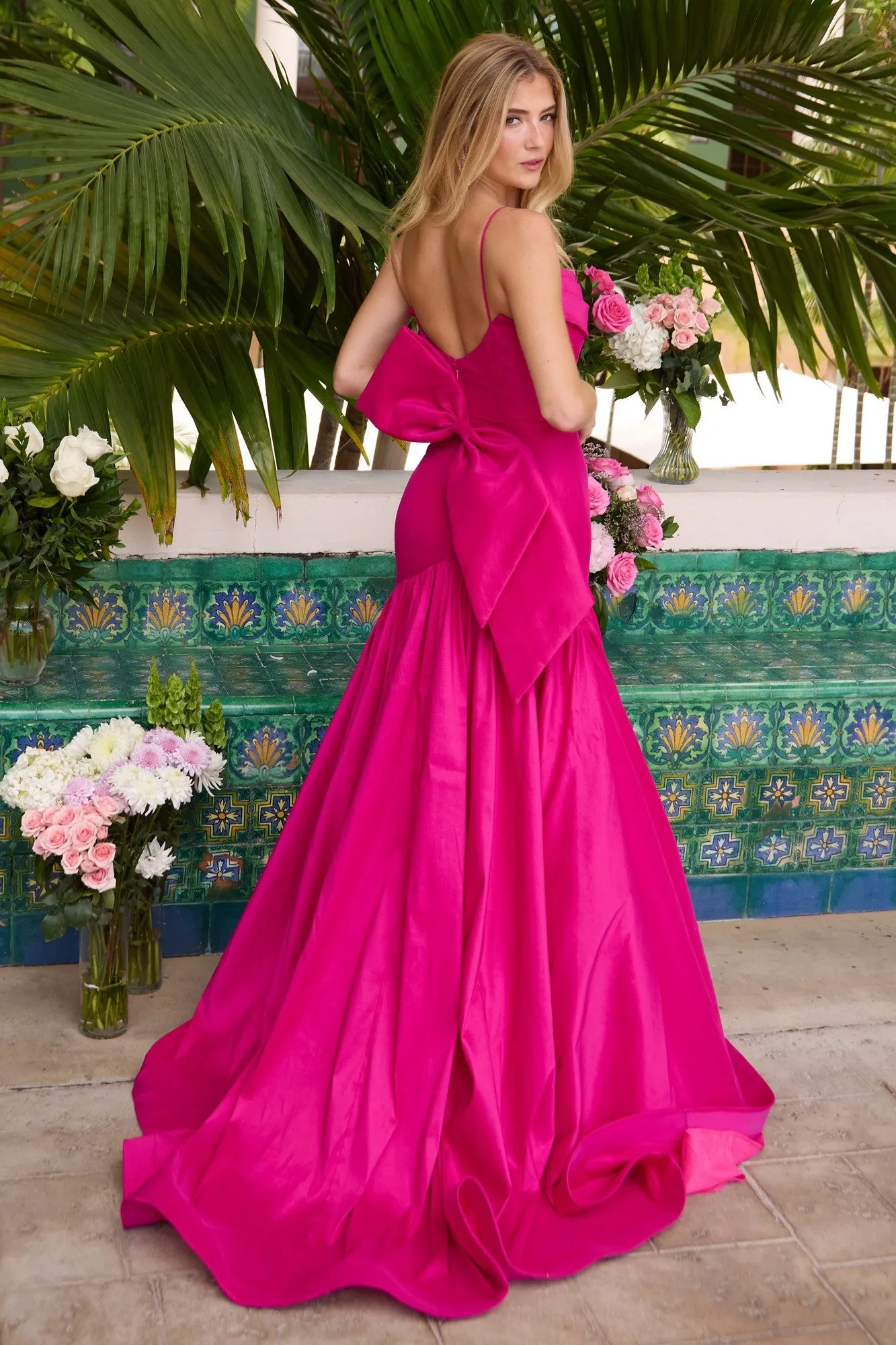 Drop-Waist Mermaid Prom Gown: Ava Presley 26422 sold by PromGirl product image thumbnail 2