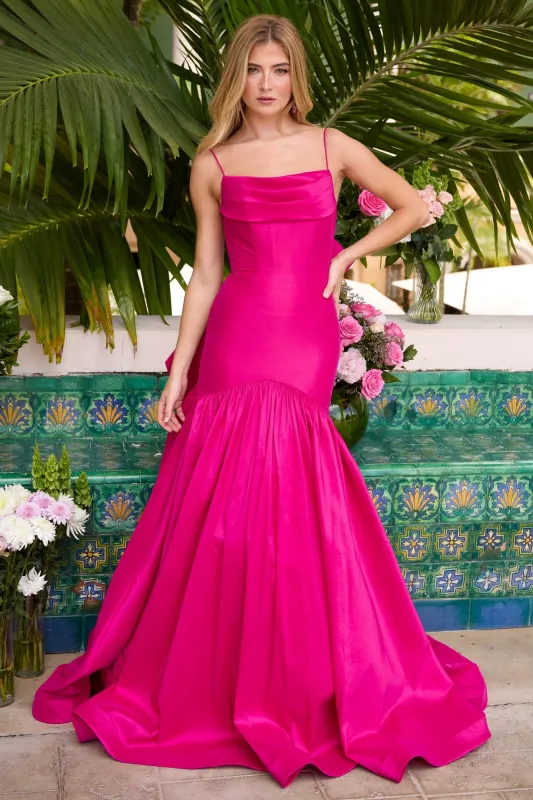 Drop-Waist Mermaid Prom Gown: Ava Presley 26422 sold by PromGirl