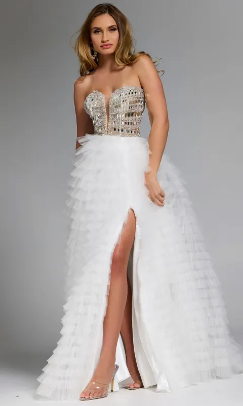 Long Prom Dress: Jovani 43412 sold by PromGirl
