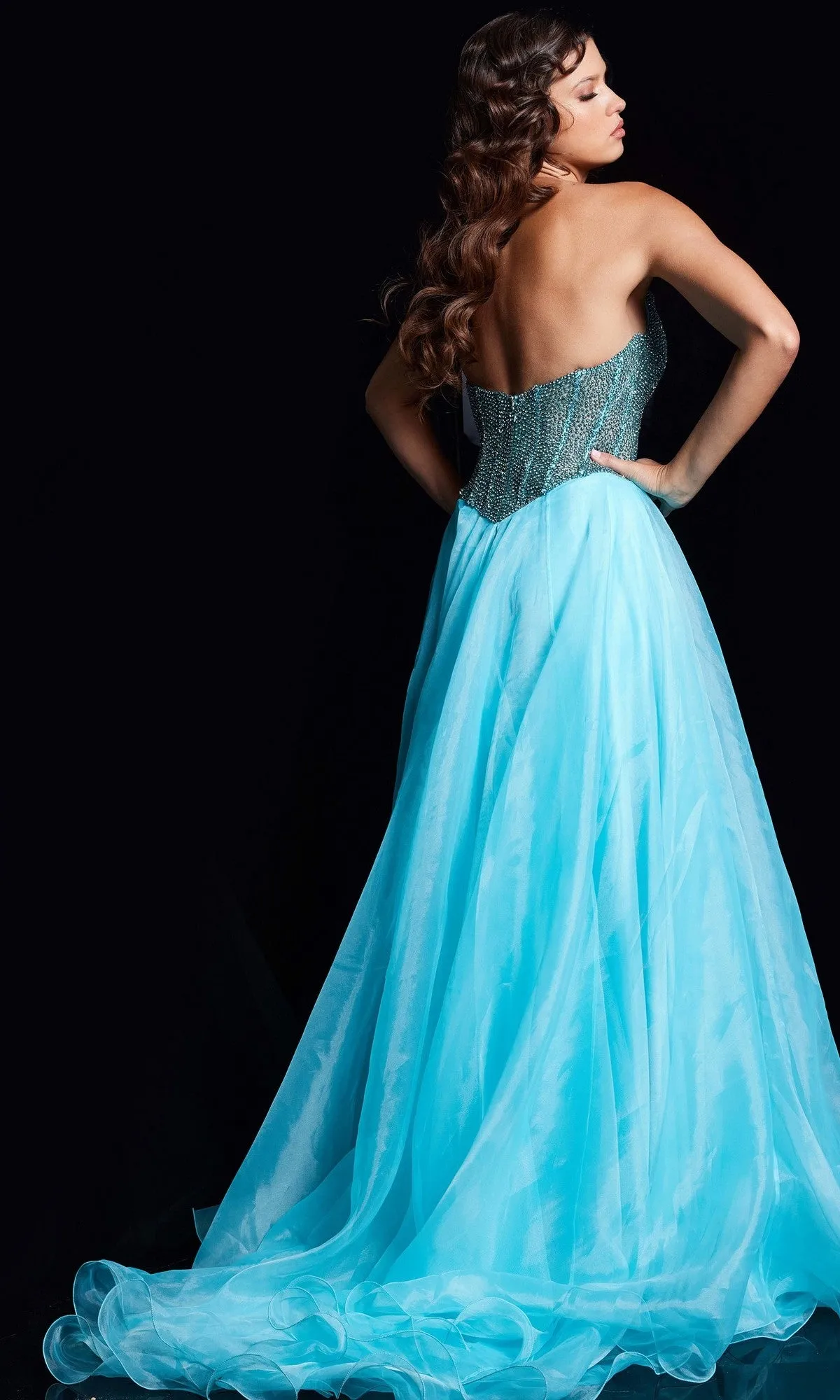 Long Prom Dress: Jovani 38179 sold by PromGirl product image thumbnail 2
