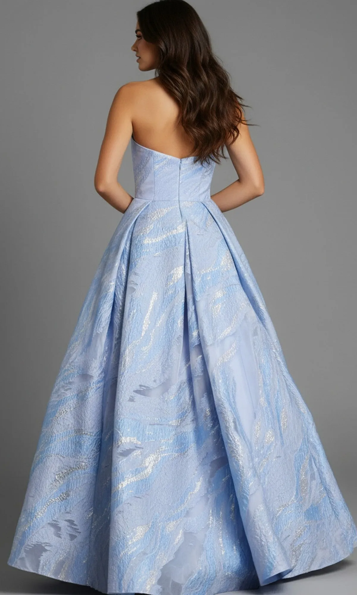 Strapless Long Prom Ball Gown: Jovani 44369 sold by PromGirl product image thumbnail 2