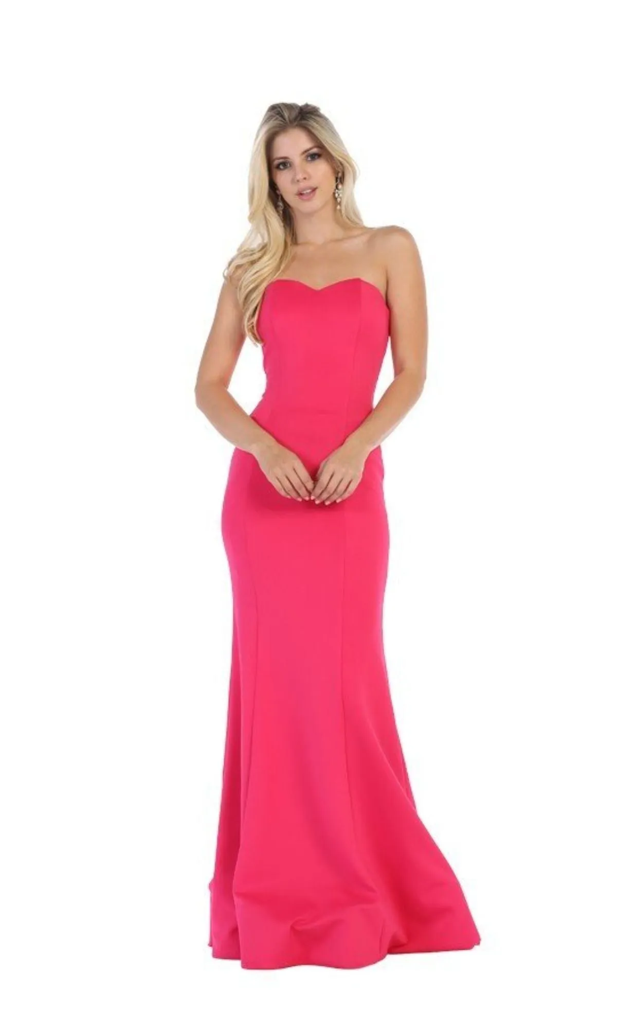 Strapless Sweetheart Long Prom Dress: Chicas C011 sold by PromGirl product image thumbnail 4