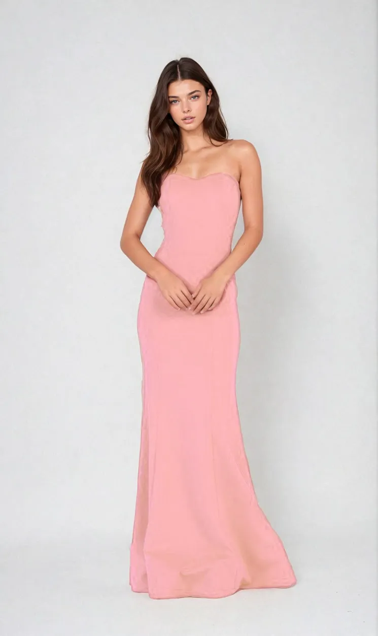 Strapless Sweetheart Long Prom Dress: Chicas C011 sold by PromGirl