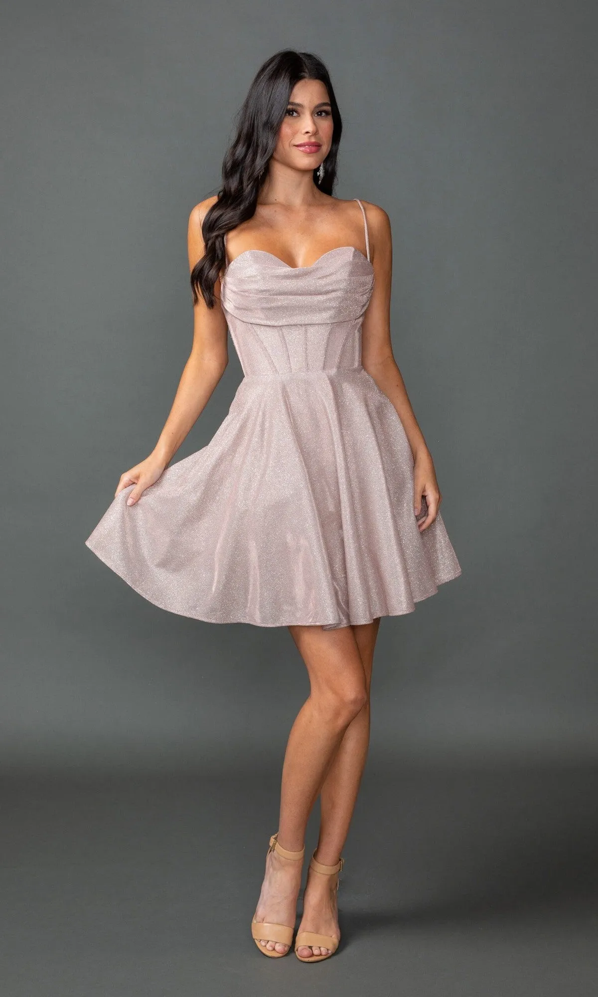 Lace-Up Short Prom Dress: Dancing Queen 3421 sold by PromGirl product image thumbnail 5