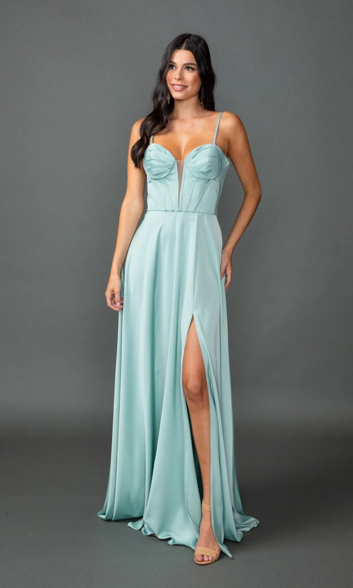 Lace-Up Long Corset Prom Dress: Dancing Queen 4544 sold by PromGirl product image thumbnail 3