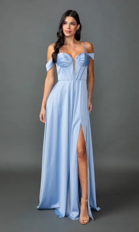 Lace-Up Long Corset Prom Dress: Dancing Queen 4544 sold by PromGirl