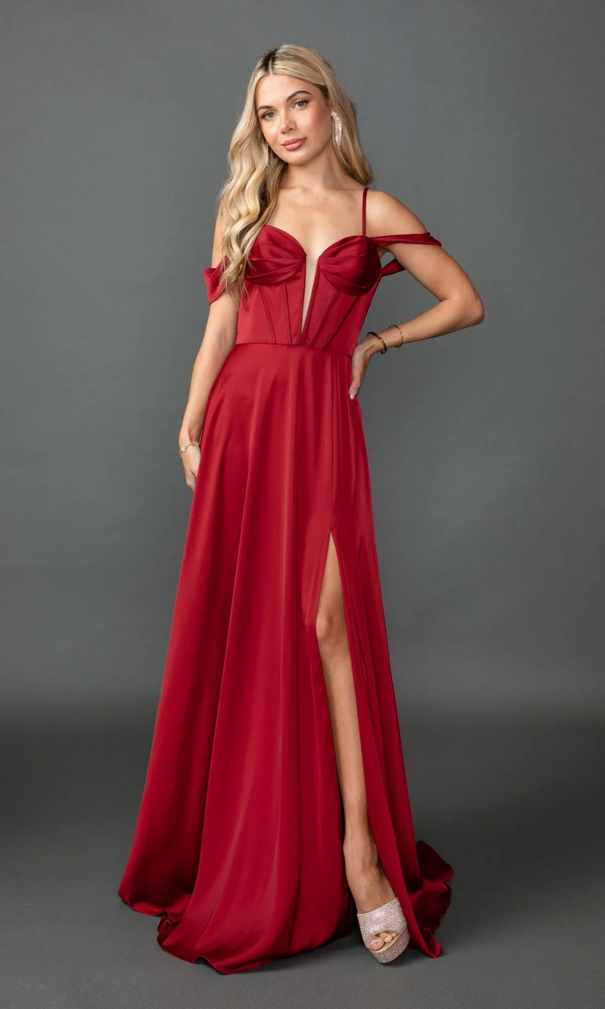 Lace-Up Long Corset Prom Dress: Dancing Queen 4544 sold by PromGirl product image thumbnail 4