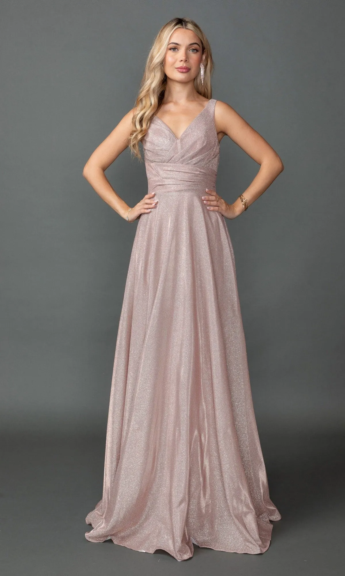 Lace-Up Long Glitter Prom Dress: Dancing Queen 4545 sold by PromGirl