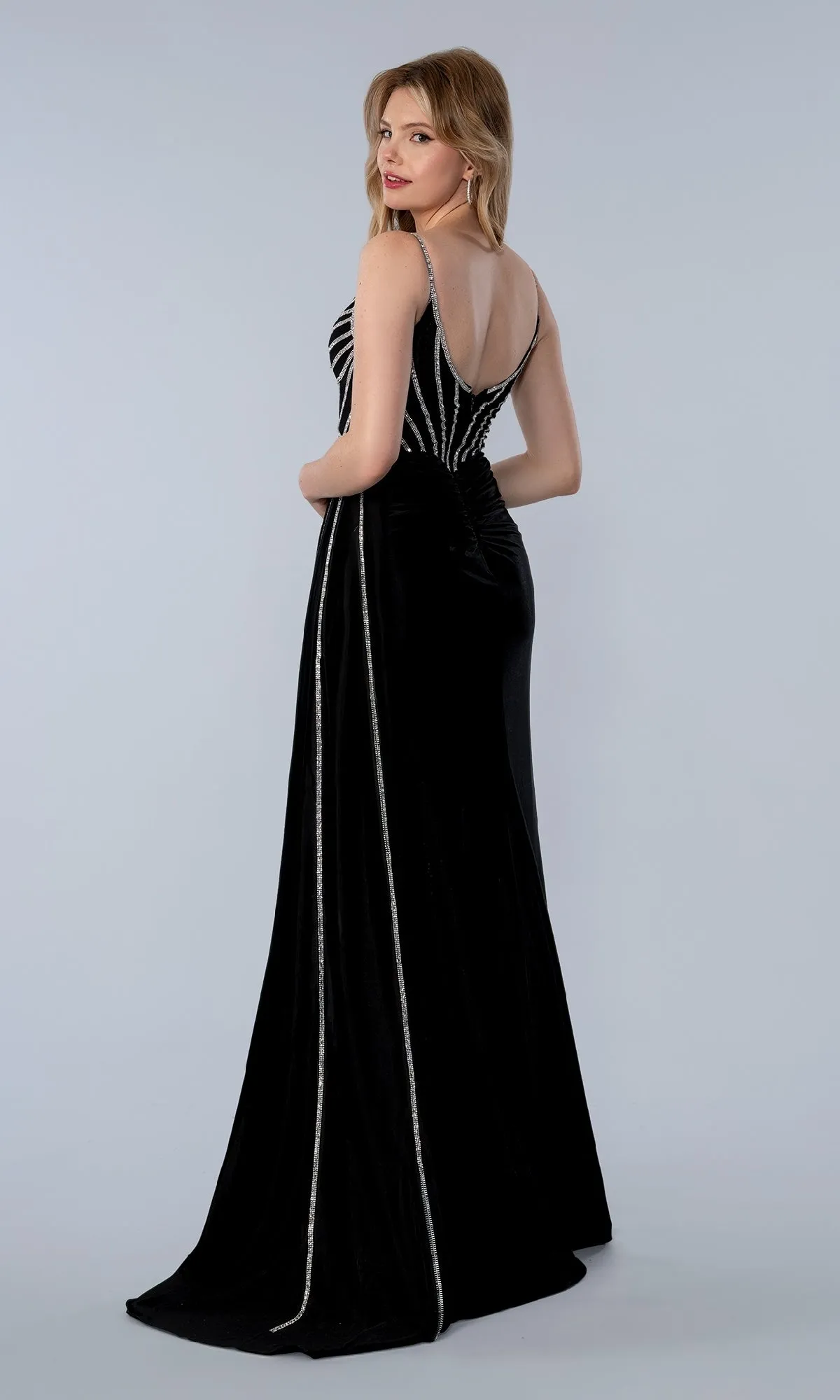 Bead-Trimmed Long Prom Dress: Stella Couture 26166 sold by PromGirl product image thumbnail 2