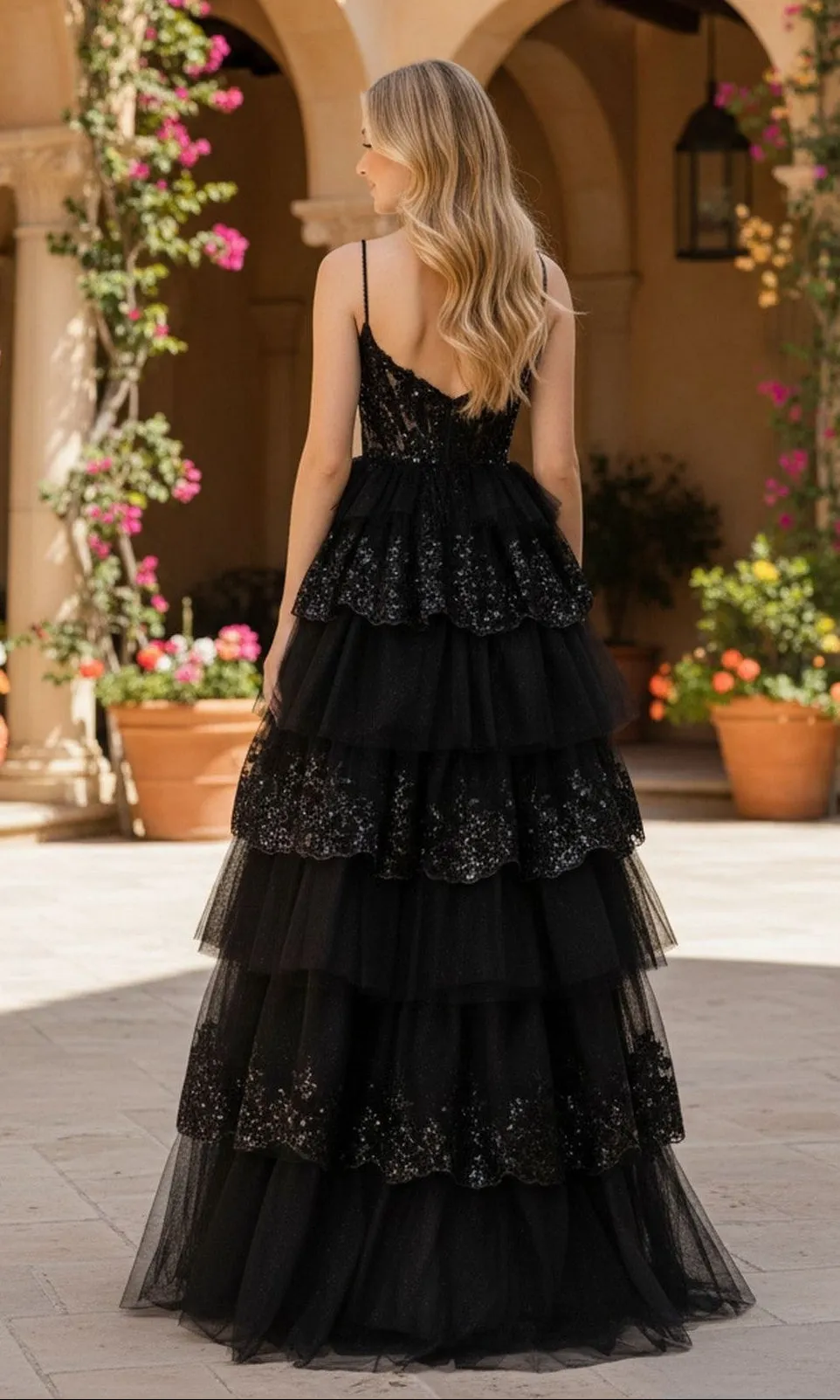 Glitter Prom Ball Gown: PromGirl Exclusive 250074 sold by PromGirl product image thumbnail 2