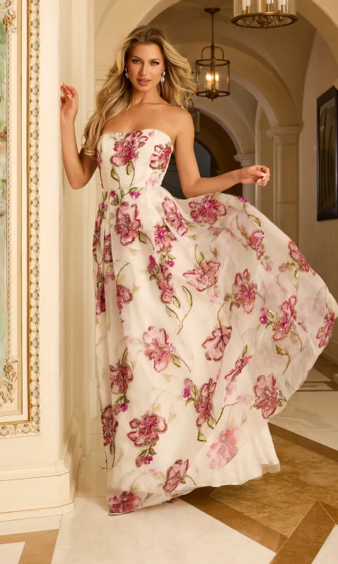 Long Prom Dress: Jovani 44645 sold by PromGirl