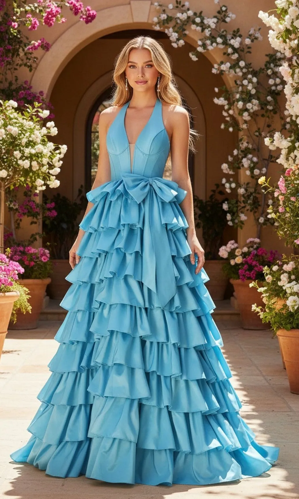 Halter Prom Ball Gown: PromGirl Exclusive 250045 sold by PromGirl