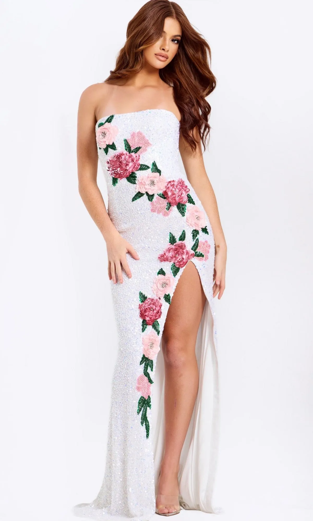 Long Prom Dress: Jovani 46694 sold by PromGirl product image thumbnail 3