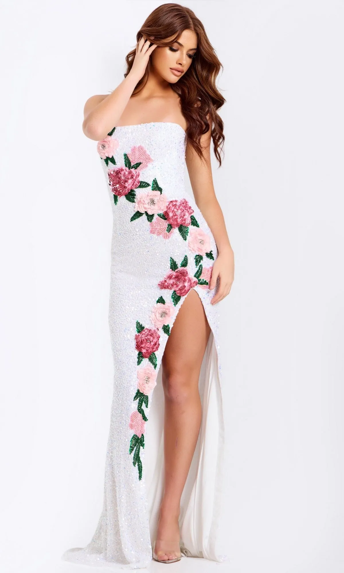 Long Prom Dress: Jovani 46694 sold by PromGirl product image thumbnail 4