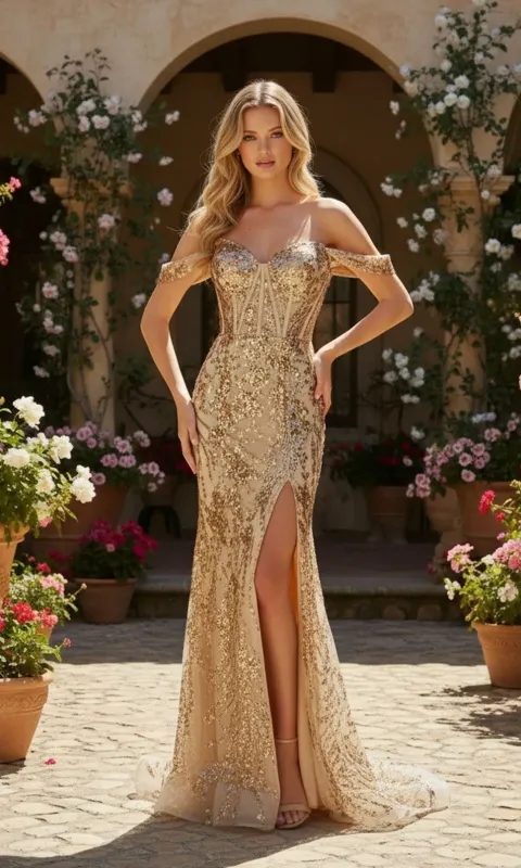Sequin Corset Prom Dress: PromGirl Exclusive 250008 sold by PromGirl