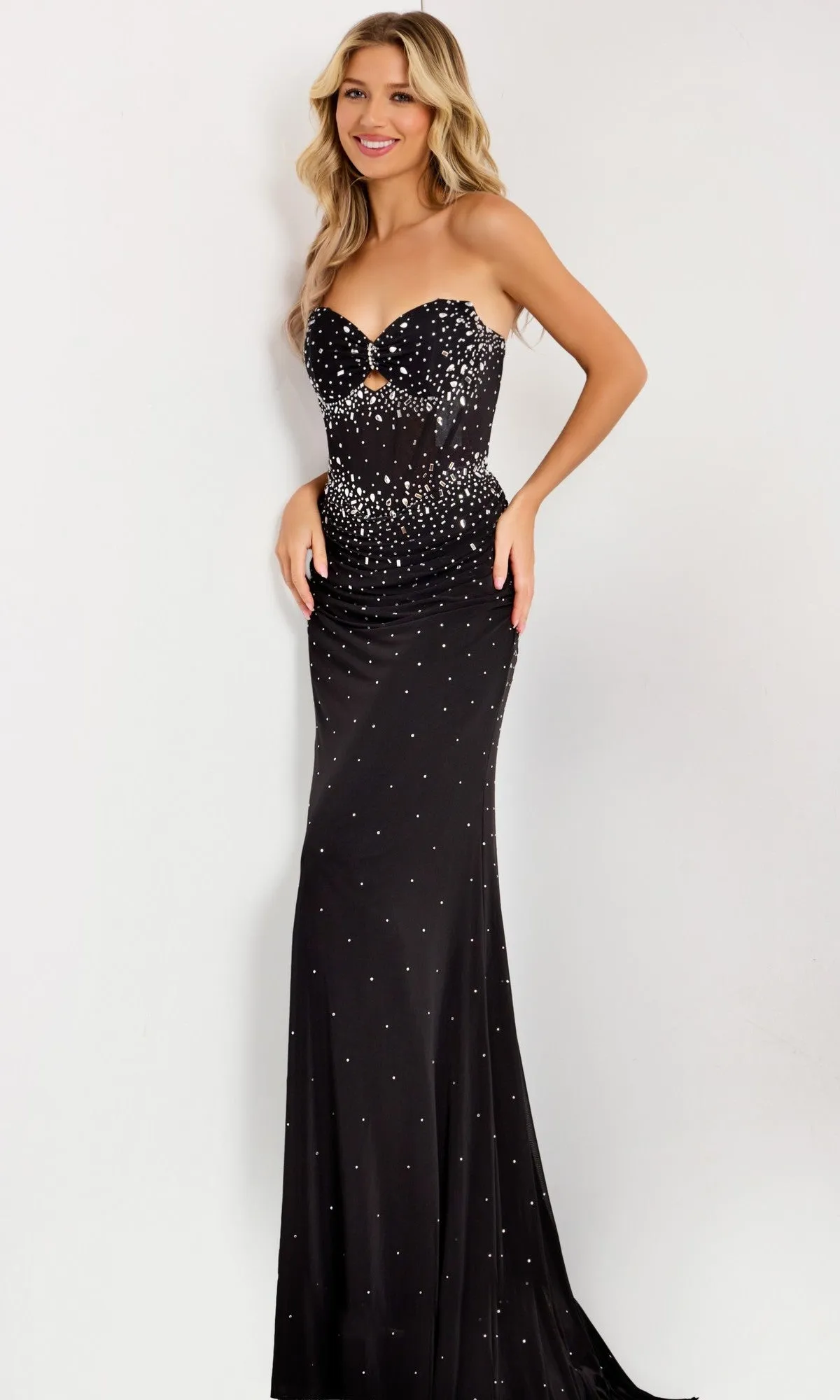 Long Prom Dress: Jovani 48372 sold by PromGirl