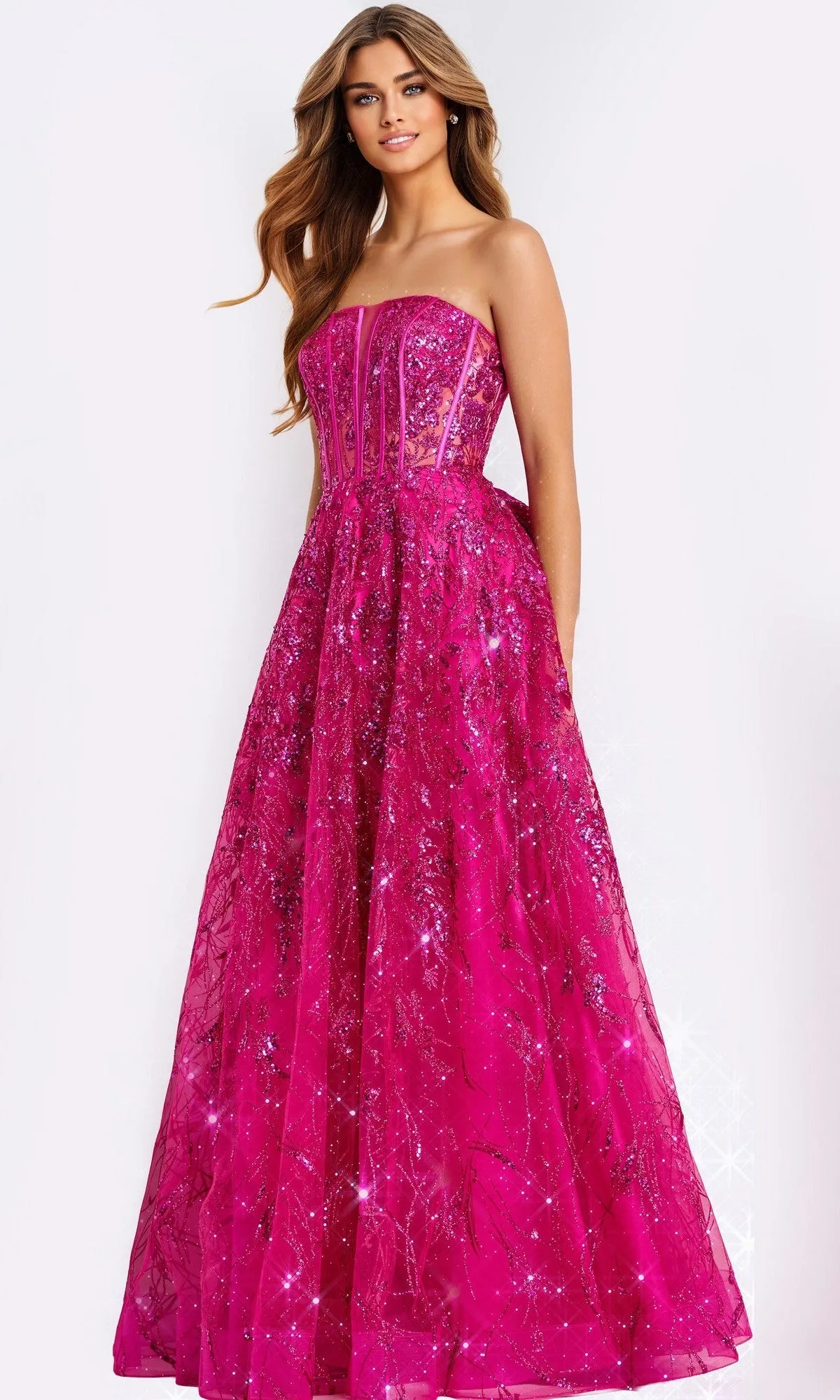 Long Prom Dress: Jovani 45913 sold by PromGirl product image thumbnail 3