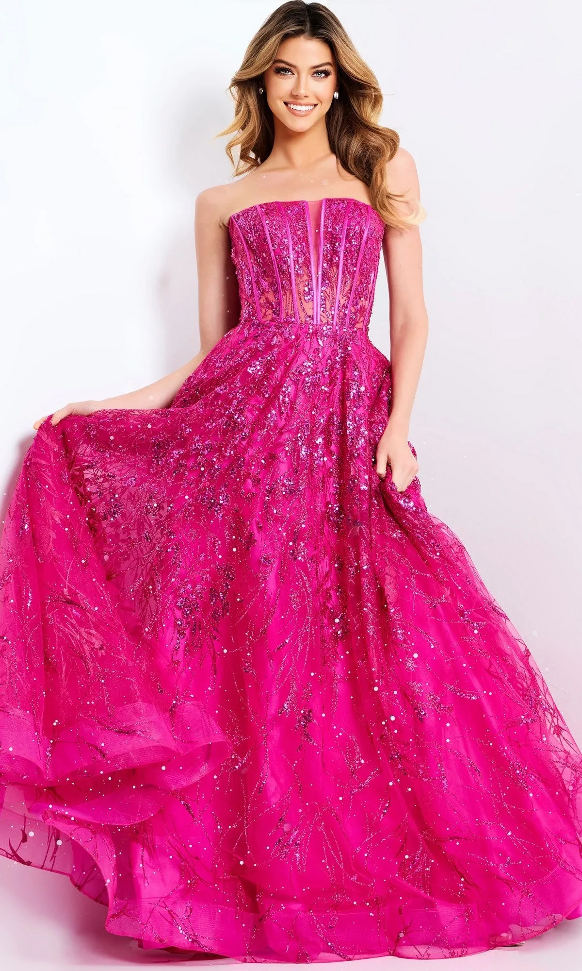 Long Prom Dress: Jovani 45913 sold by PromGirl