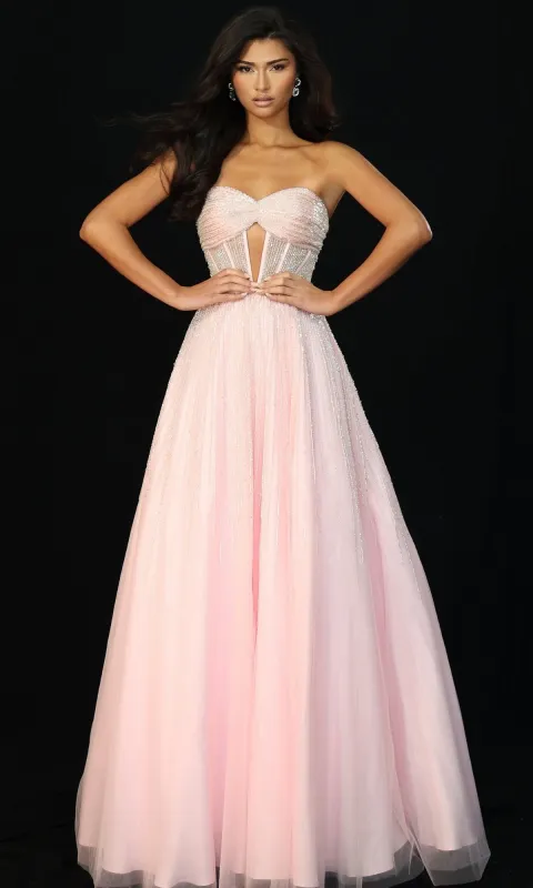 Long Prom Dress: Jovani 45885 sold by PromGirl