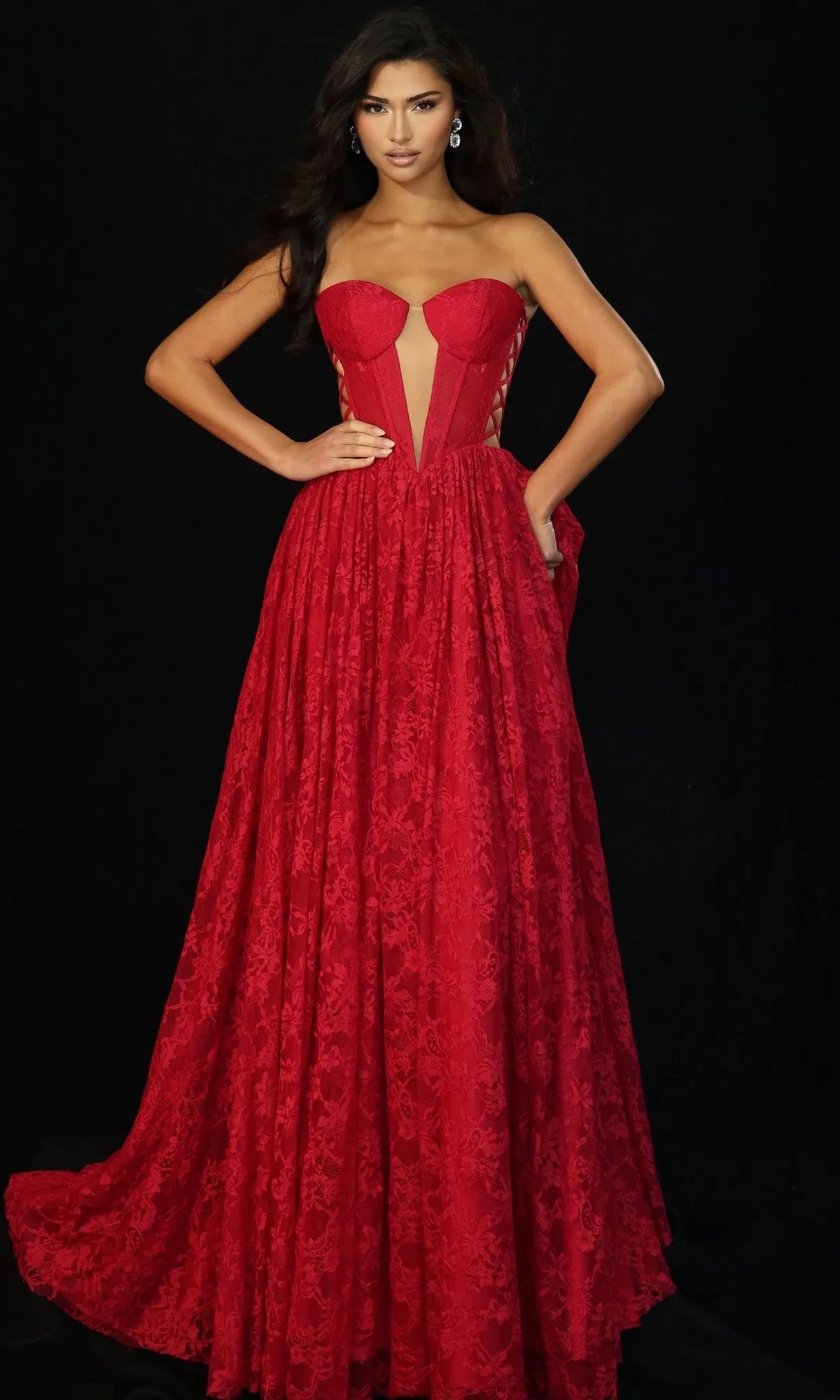 Long Prom Dress: Jovani 45372 sold by PromGirl