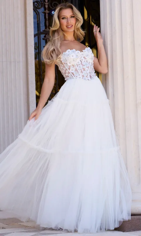 Long Prom Dress: Jovani 45866 sold by PromGirl