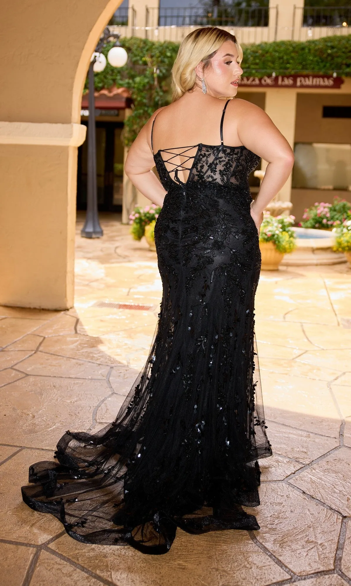 Long Plus-Size Prom Dress: Primavera 14106 sold by PromGirl product image thumbnail 2