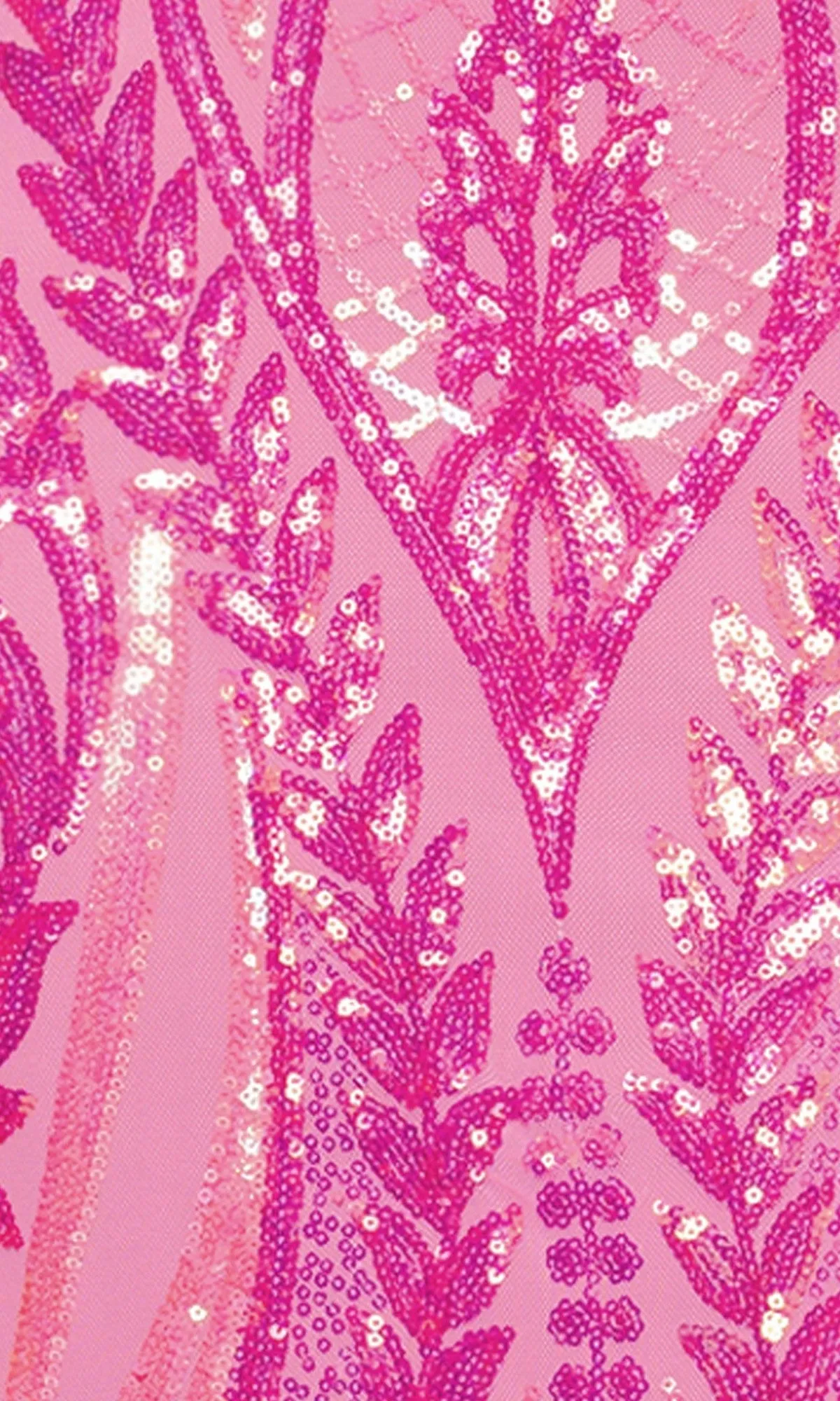 Long Pink Sequin Prom Dress: Blondie Nites 6085BN sold by PromGirl product image thumbnail 3
