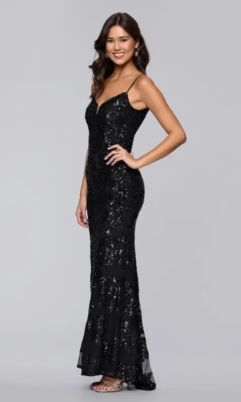 Long Prom Dress: Blondie Nites 5905BN sold by PromGirl