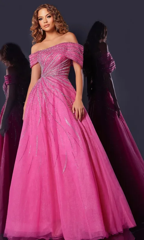 Long Prom Dress: Jovani 45067 sold by PromGirl