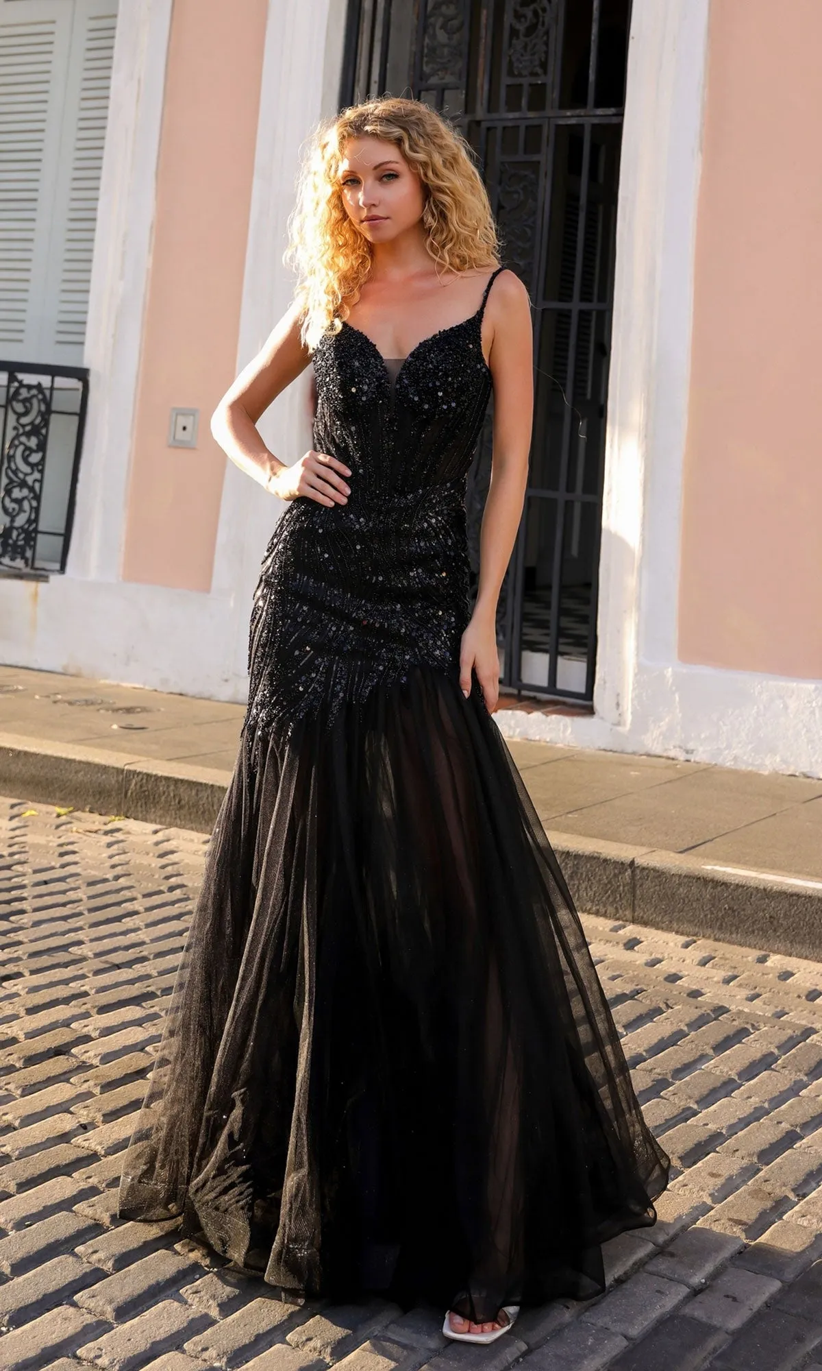 Nox Anabel Bead and Sequin Mermaid Prom Dress F1467 sold by PromGirl product image thumbnail 4