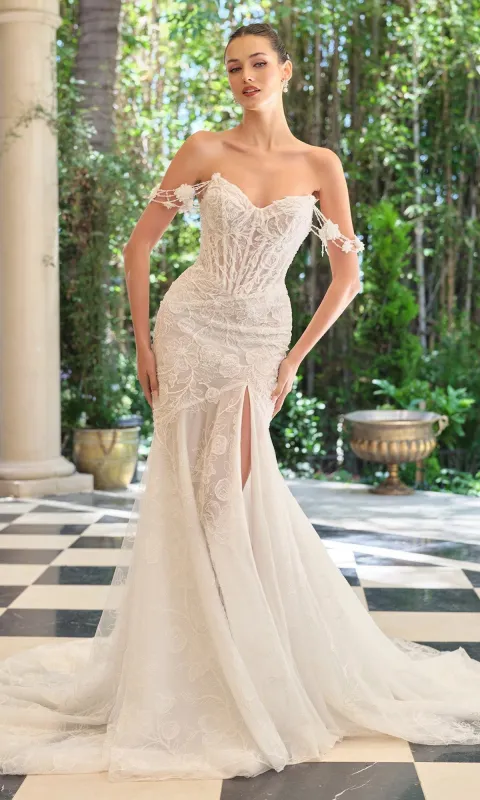 Off-White Wedding Dress: Andrea and Leo WL099 sold by PromGirl