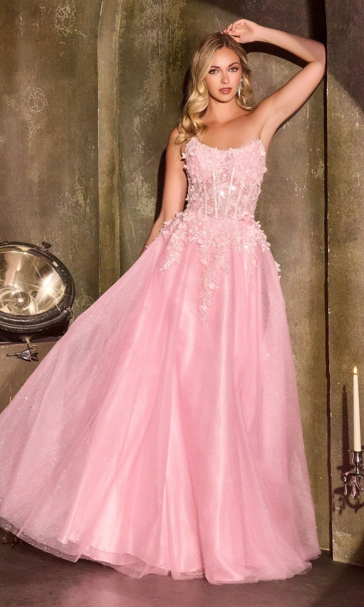 Long Prom Dress: Ladivine C174 sold by PromGirl product image thumbnail 4